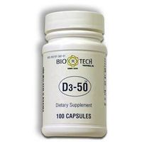 Vitamin D3-50 100 Capsules BIO-TECH