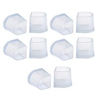 SUPVOX 5 Pair of High Heel Protector Clear Non Slip Wear Resistant Size M (White)