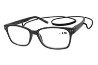 Trelew Computer Reading Glasses,Blue Light Blocking Readers for Men and Women Glasses for Reading with Strap Black 1.5