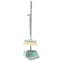 WEIFAN CAI - Long Handle Dustpan and Brush Sets Rotating Broom Wind Resistant Plastic Bristles Sweeping Hair (Color : Green, Size : 90x32cm)