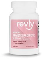 Amazon Brand - Revly One Daily Women's Probiotic,  Support Urinary Tract and Vaginal Health, 50 Billion CFU (7 strains), Lactobaccilus and Bifidobacteria blend, 30 Capsules