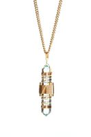 Buddha Maitreya the Christ Etheric Weaver® Pendant in Gold Wire - Quartz Crystal Vibrational Healing Tool