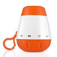 HXMSXROMID White Noise Machine Sleep Aid Device with 6 Soothing Natural Sounds for Baby Soother,Voice Sensor,Baby Monitor,Timer Auto-Off,USB Rechargeable(1800mAh Lithium Battery)