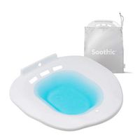 Soothic Sitz Bath for Toilet Seat, Postpartum Care, Yeast Infection, or Hemorrhoid Treatment, Yoni Steam Seat, Universal Fit, Oval, Oblong or Elongated Toilets