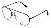 Men Aviator Progressive Clear Lens No Line Reading Glasses Tri-Focal Reader Spring Hinge (Gunmetal, 2.75)