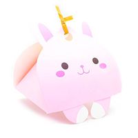 Pink Bunny Gift Boxes for Kids | Christmas | Birthday | Baby Shower | Candy - 10 Counts