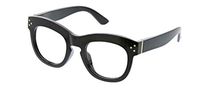 Peepers by PeeperSpecs Women's Bravado Focus Oversized Blue Light Filtering Reading Glasses, Black, 49 mm, +1.00