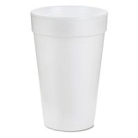 Dart 20J16-1 20J16 3.7" Top & 2.4" Bottom Diameter, 6.1" Height, Big Drink Foam Cup, 20 oz, (4 Pack of 25)