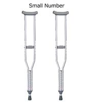 Underarm Crutch Push Button Adjustable Height Tall Adult Walking Aluminum Crutches 350 lb Capacity Comfortable Pad and Handgrip Youth