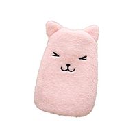 Hot Water Bottle with Cover, 350ml Portable Cute Cartoon Bear Mini Hot Water Bottle Bag Pocket Winter Warm Pouch Pink