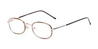 Readers.com Reading Glasses: The Memphis Bifocal Reader, Metal Oval Style for Men and Women - Gold and Tortoise, 2.50