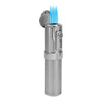 Rocky Patel Cigar Lighter Diplomat 5 Torch Lighters with Punch - Chrome by Rocky Patel