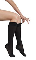 GABRIALLA Graduated Microfiber Compression Stockings, Calf Knee Highs. Made in USA. Varicose Vein Treatment, Improves Blood Circulation in Legs and Feet (25-35 mmHg) XX-Large | Black