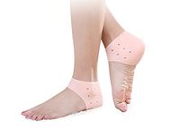 Cojoy Silicone Gel Breathable Protective Heel Air Support Sleeve Plantar Fasciitis Therapy and Arch Support Wrap Sock Helps Relieve Heel Pain