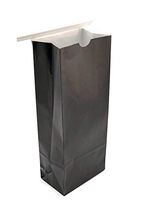 1LB Festive Bags with White or Gold Tin Tie Available in Solid Red,Green,Gold,Black,Blue and Maroon Size - 4 1/4 x 2 1/2 x 10 1/2″- (Black White Tin Tie)