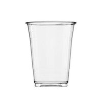 (100 Count) 16 oz Clear Plastic Cups, Disposable Crystal Clear PET Cups for Cold Drinks, To Go Iced Coffee, Juice, Soda, Bubble Boba Tea, Smoothie