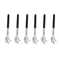ICYANG 6 Pieces 7-21in Portable Extendable Back Scratcher Telescoping Scratcher Tetractable Bear Claw Metal Hand Massager Backscratcher Tool