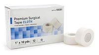 Medical Tapes. Case of 120 Surgical Tapes 1" x 10 yds. Non-sterile Cloth Tape for dressings and Medical Devices. High Adhesion Strength. Hypoallergenic, Latex-Free. Bidirectional Tear.