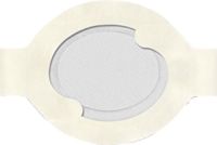 3M Healthcare Tegaderm Clear Absorbent Acrylic Dressing 4-2/5" x 5" Oval, 2-2/5" x 3" Pad Size, Medium (Box of 5 Each)