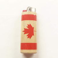 Canadian Flag Lighter Case Holder Sleeve Cover Fits Bic Lighters