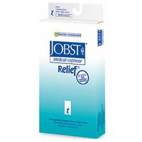 Jobst Relief Medical Legwear, Thigh High Closed Toe - 20-30mmHg, Size: Large
