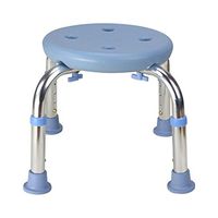 Bathroom Accessories Bathroom Stool Elderly Pregnant Women Children's Anti-Skid Bath Stool Plastic Non-Rust Stool Height Adjustable Bench Bathroom Stool (Color : Blue)