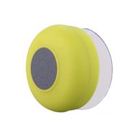 ZPS Wireless Mini Waterproof Bluetooth Suction Shower Car Handsfree Mic Speaker (Yellow)