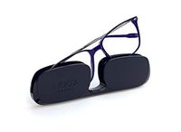 Nooz Optics - Reading Glasses Essential Bao - Rectangular Shape - Ultra-Light Nylon Frames - Ultra-Compact Case for Your Daily Carry - 6 Colors and 5 Corrections - for Men and Women.