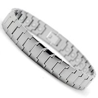 Accents Kingdom Men's Razar Magnetic Tungsten Carbide Link Golf Bracelet 8.0"