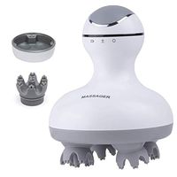 CCVOO Scalp Massager, Handheld Hair Massager Rechargable Waterproof with 4 Heads 84 Nodes, Head Scratcher for Hair Growth and Stress Release