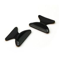 10 Pairs Soft Anti-Slip Silicone Nose Pads Stick On Nose Pads for Eyeglasses (Black, Thickness 1.8mm)