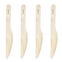 Dress My Cupcake Natural Wood Candy 500-Pack Buffet Knives DIY Kit, Love, Kiwi Green