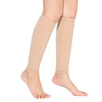 SKYFOXE Women's Footless Compression Socks 20-30mmHg Medical Calf Compression Sleeve Knee High Compression Stockings for Varicose Veins