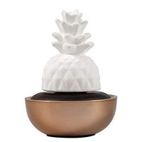 Ellia, Pure Pineapple Aroma Diffuser Stylish Ceramic and Porcelain Essential Oil Diffuser with 15mL Bottle of Essential Oil, Lasts Up to 2 Weeks Before Refill, NO Electricity OR Water Required