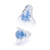 JapanAmStore 1 Pair Soft Silicone Ear Plugs Ear Protection Reusable Music Earplugs Noise Reduction for Sleep DJ Bar (Blue)