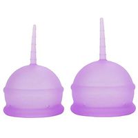 Dappre Silicone Cup Women Menstrual Cup 2PCS