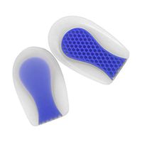 Artibetter Gel Heel Cups Plantar Fasciitis Inserts Silicone Heel Cup Pads for Bone Spurs Pain Relief- Size L
