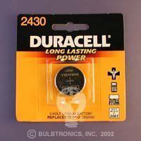 DURACELL DURACELL ULTRA PHOTO LITHIUM DL2430 LITHIUM 3V 280MAH Batteries
