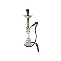 Alchemy Hookah 32” 100% Authentic Egyptian Full Size Hookah Pipe Set (Blue Stripe)