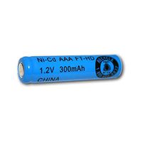 Exell 1.2V 300mAh NiCD AAA Rechargeable Battery Flat Top Cell Fast USA Ship