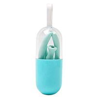 3Pcs/Set Food Grade Foldable Silicone Straw Set Drinking Straws With Box&Cleaning Brush|Portable Reusable Clean Straw Set Best for outdoor/travel