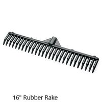Sweepa Rubber Broom. Various Poles and Head Sizes Available. Dutch Rubber Broom, with Squeegee. BONUS Cleaning Cloth with EVERY Purchase. (16" Rake Head)