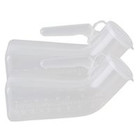 Transparent 1000ml Car Travel Camping Men's Male Pee Urinal Bottle Emergency Toilet Pack of 2