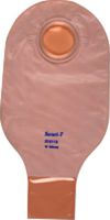 Genairex Securi-T Two-piece Drainable Pouch with Two Sided Comfort Panel and Tail Closure 2-1/4" Flange, 12" L, Opaque, 4" Collar (Box of 10 Each)