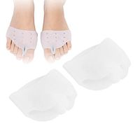 1 Pair Hallux Valgus Corrector, Bunion Straightener Hallux Valgus Corrector Toe Protector Pain Relief Toe Spacers Separators for Quickly Alleviating Pain After Yoga & Sports Activities(White)