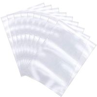 The Elixir Packaging 8" x 10" Crystal Clear Reclosable Resealable Poly Bags, Meets USDA FDA Standards