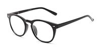 Readers.com Reading Glasses: The Beethoven Blended Bifocal Reader, Plastic Round Style for Men and Women - Black, 1.75