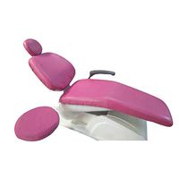 Tinsay 4pcs/Set Pure Colors Elastic Dental Chair Seat Cover Washable Protector Pink