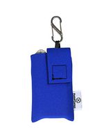 2mm Insulated Neoprene Insulin Pump Case w/Carabiner Clip (Dexcom G4, Blue)