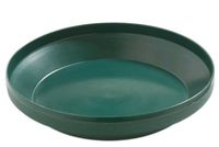 Dinex DX108708 High Heat Plastic Pellet Underliner, 9-1/2" Diameter x 1-7/8" Height, Hunter Green, For Insulated Domes (Case of 12)